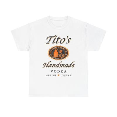 Tito's Wodka Grafik T-Shirt Vintage Austin Texas Unisex Schweres Baumwoll-T-Shirt Unisex T-Shirt