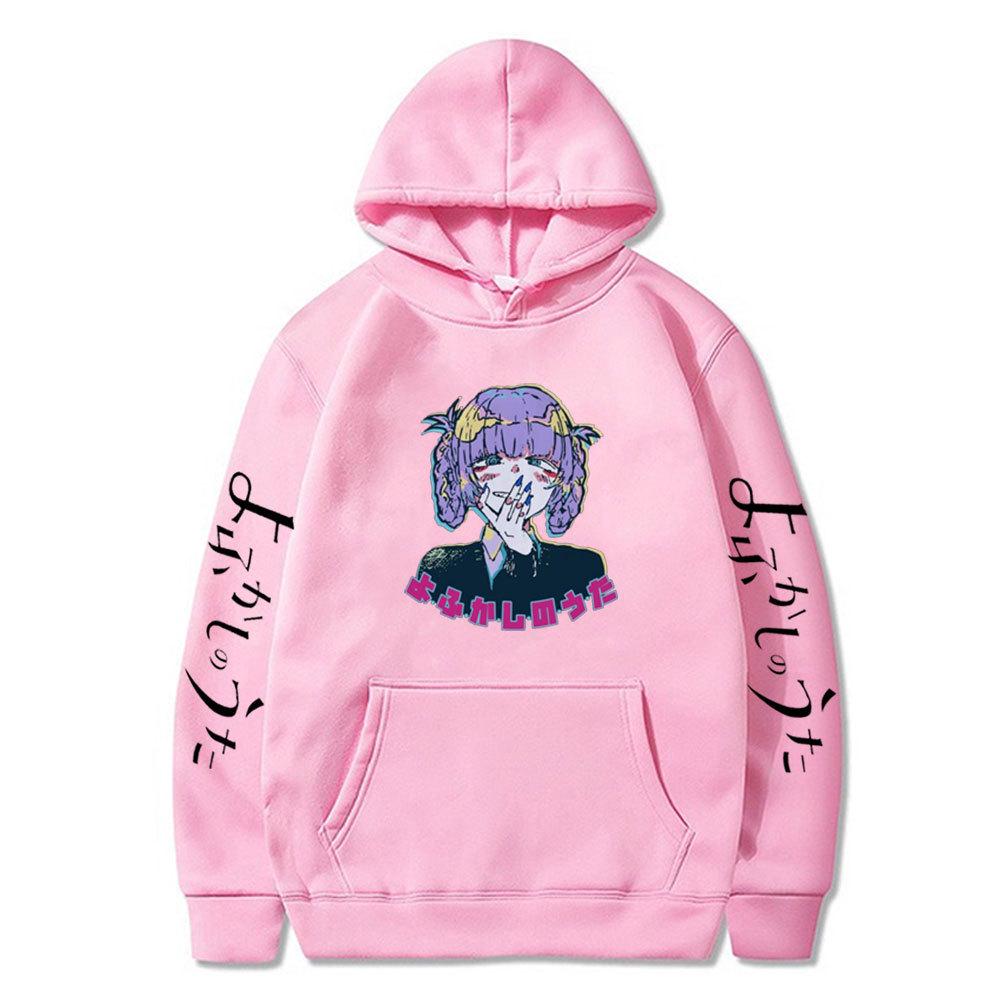 2023 Autumn-Winter Anime Fashion Unisex Hooded Pullover Sweatshirt - Cartoon Style, Plus Size