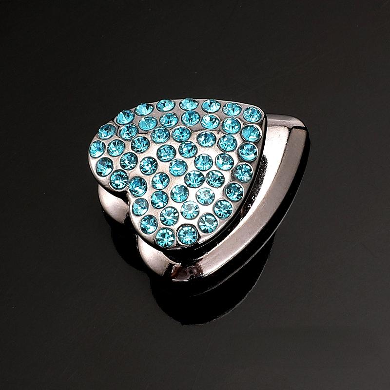 Auto Herz Diamant Haken Strassbesetzt Dekor Hängender Halter Innenraum Armaturenbrett Klebehaken Bling Kristall Autozubehör