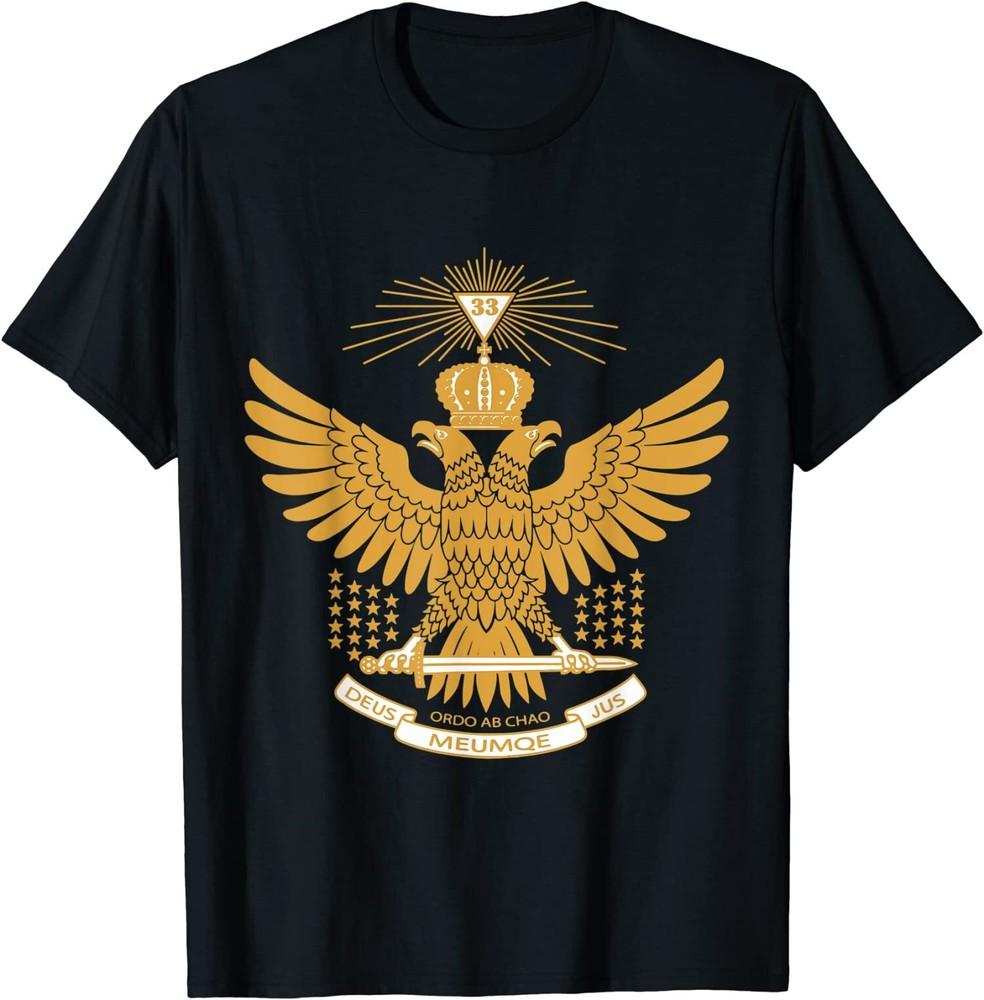 NEW LIMITED Mens 33rd Degree Masonic Scottish Rite Wings Up Father's Day T-Shirt Unisex T-Shirt