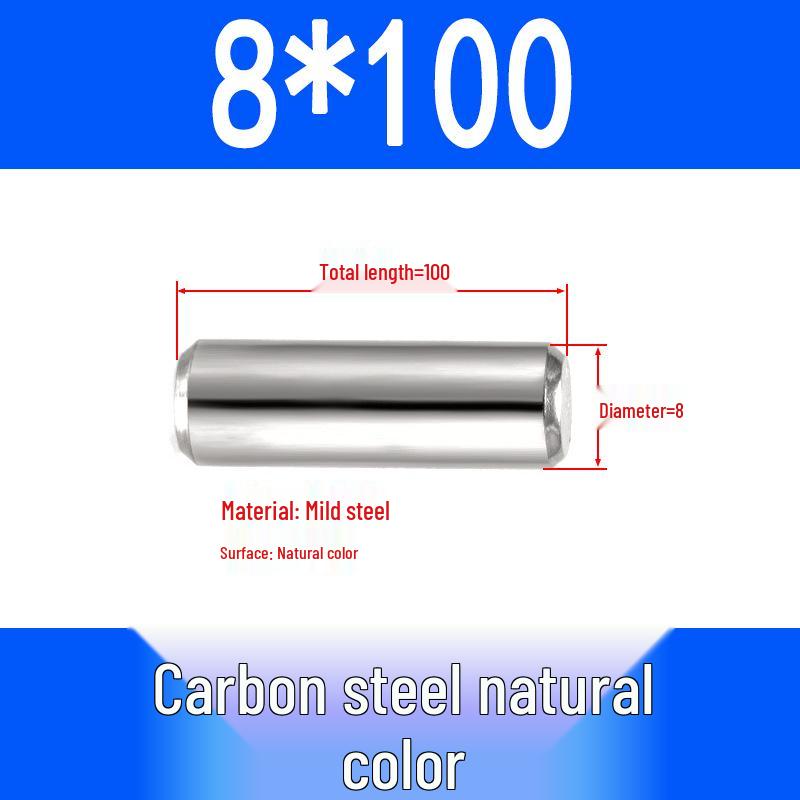 GB119 Iron Cylindrical Positioning Pin - Solid Pin Shaft M3M4M5M6M8M10M12