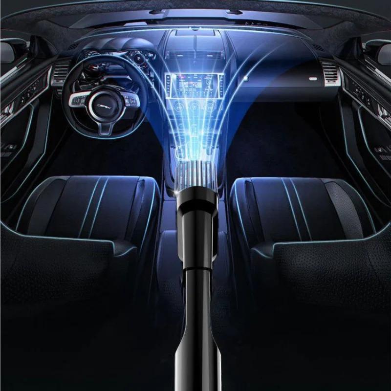 Samochodowy przenośny odkurzacz samochodowy 12000pa mocne czyszczenie szczelin mini bezprzewodowy ręczny odkurzacz akcesoria do czyszczenia