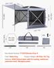 Pop Up Gazebo Screen Tent, 3.6 X 3.6 M Large 6-Sided Camping Canopy Tent with Removable Top & Carry Bag, Quick-Set & Bite-Proof, Screen House Sun
