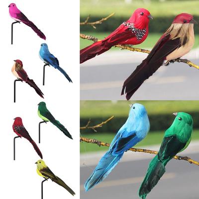 Multicolor Simulation Bird Foam Miniature Landscape Artificial Bird Model Photo Props Lawn Ornament Faux Bird Figurine