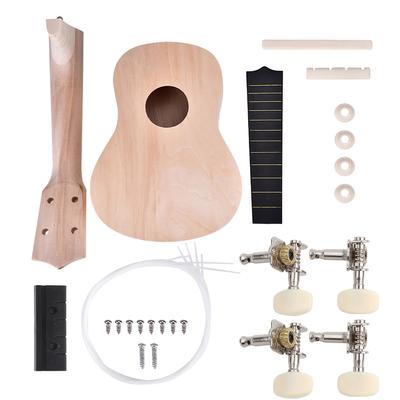 21 Zoll Linde 4 Saiten Ukulele DIY Kit Instrument Zubehör