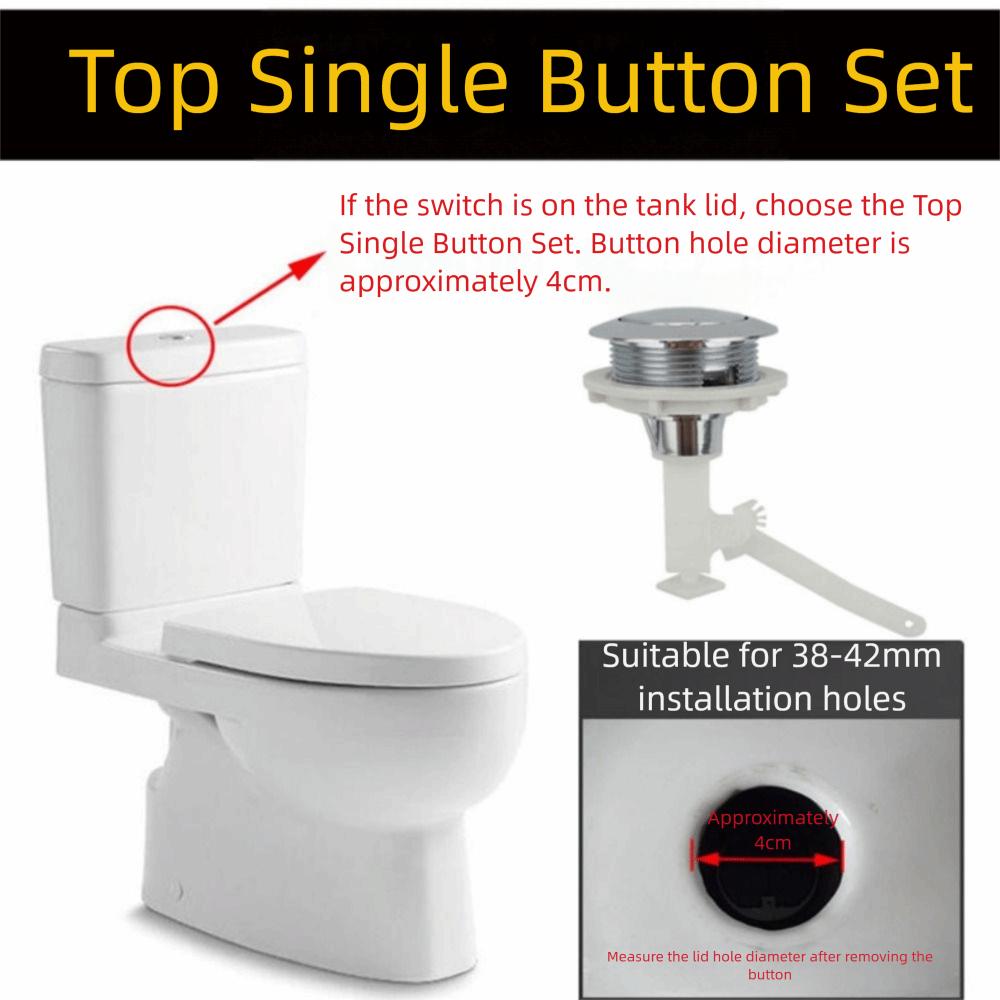 1 Set Pull Handle Toilet Water Tank Inlet Valve Push Button Toilet Tank Replacement  Toilet Tank