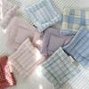 Washable Thick Placemats With Checkered Striped Dot Design Heat Insulation Table Protectors Coasters Small Cushions