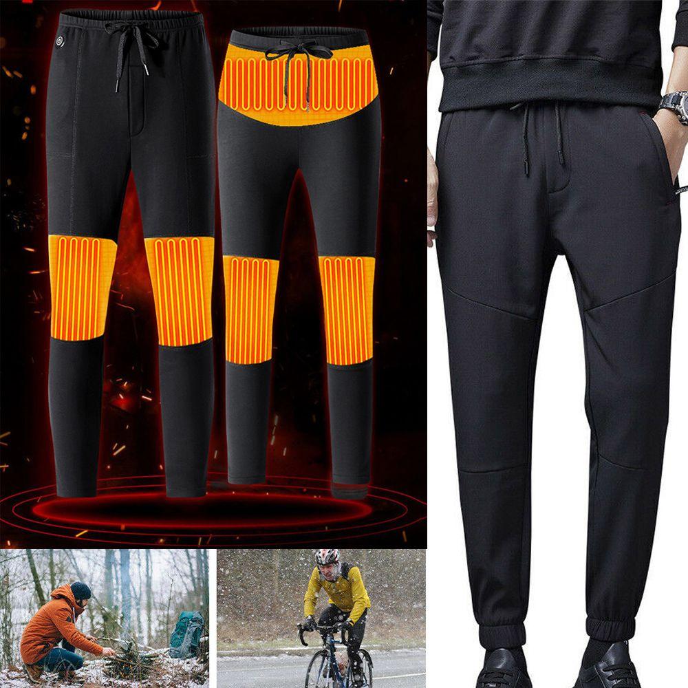 Outdoor Winter Warm Elastic Waist Warmer Cloth Heated Trousers Heating Pants Thermal Leggings