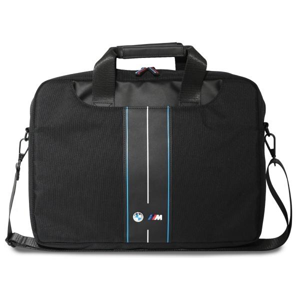 Bmw Bag Bmcb15Compvskl 16Black/Black Nylon Blue Stripe