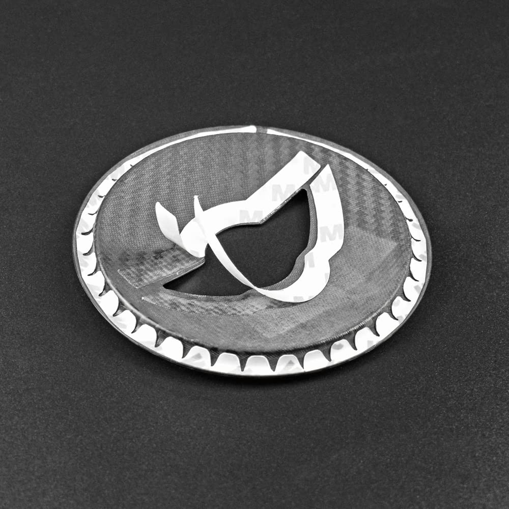 AIRSPEED Real Hard Carbon Fiber Car Steering Wheel Center Cover Sticker for Mini F60 Interior Decorative Frame with Gift F54, F55, F56, F57,