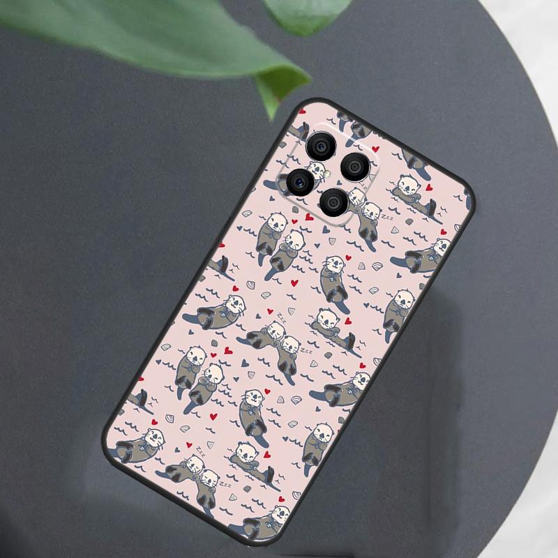 Sea Otter Pattern For Honor Magic 7 Lite 6 8 Case For Honor 200 400 Pro 90 70 50 X8c X8b X9a X9b X9c X9d Win RT