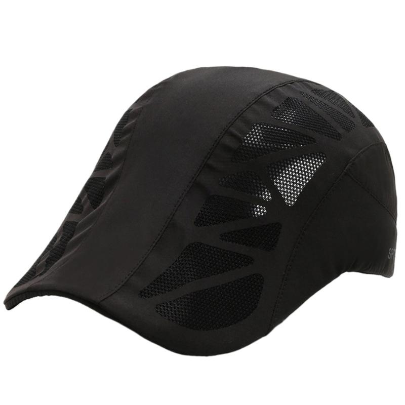 

Mens Meshes Beret Hat, Adjustable Breathable Hat Meshes Beret Caps for Daily Wear and Outdoor Sport Adventure