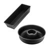 Set de moule a cakes et moule a savarins - ZENKER - Black Metallic - 30,5 x 11,5 cm et 28 cm