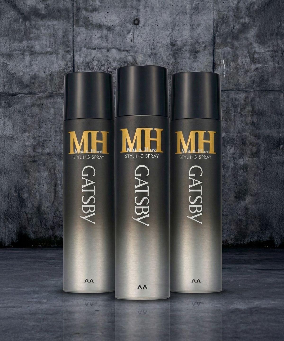 [Gatsby] Styling Spray Matte & Hard 300ml x 3