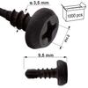 Kstex Flea Screws 3.5X9.5Mm Phosphated