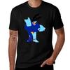 Minimalistisches Blue Meanie T-Shirt Bequemes Alltags-T-Shirt