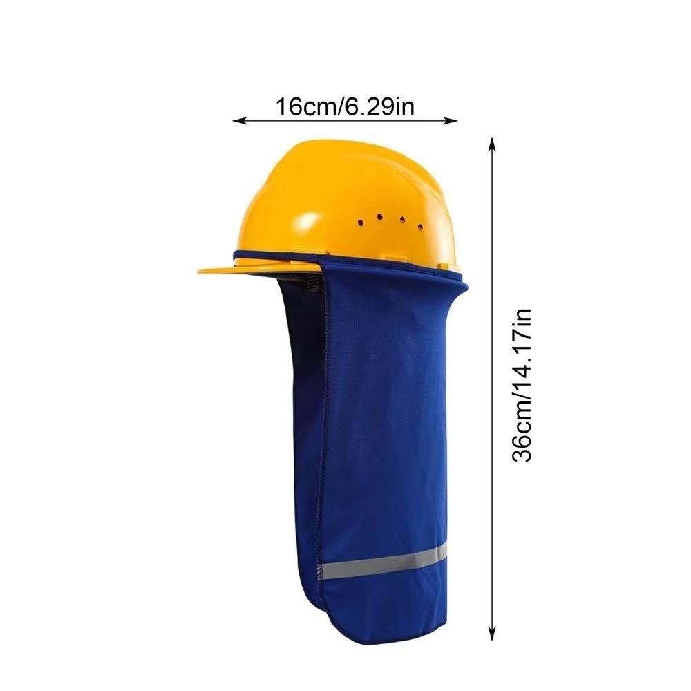 Breathable Hard Hat Sun Shade With Reflective Stripe Face and Neck Protection Work Accessory