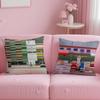 classic brand World Premium Printing Cushion Cover Soft  EasyWash Pillow Case  Versatile for Couch Bed Travel and Office