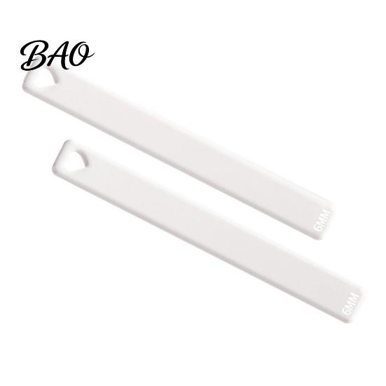 Polymer Clay Rolling Guides 1 Pair Acrylic Depth Guide, 2/3/4/5/6mm Pottery Pin Thickness Control Ruler Transparent for DIY Tools Guide