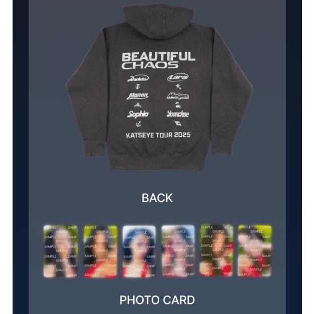 Pre-order KATSEYE THE BEAUTIFUL CHAOS TOUR Hoodie Zip-up