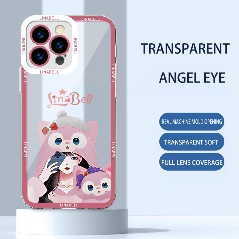 

14Max Lingna Belle Pro Stella Lou 13-15 Прозрачные мультяшные креативные наклейки 11-12 Apple iPhone 13 Mini