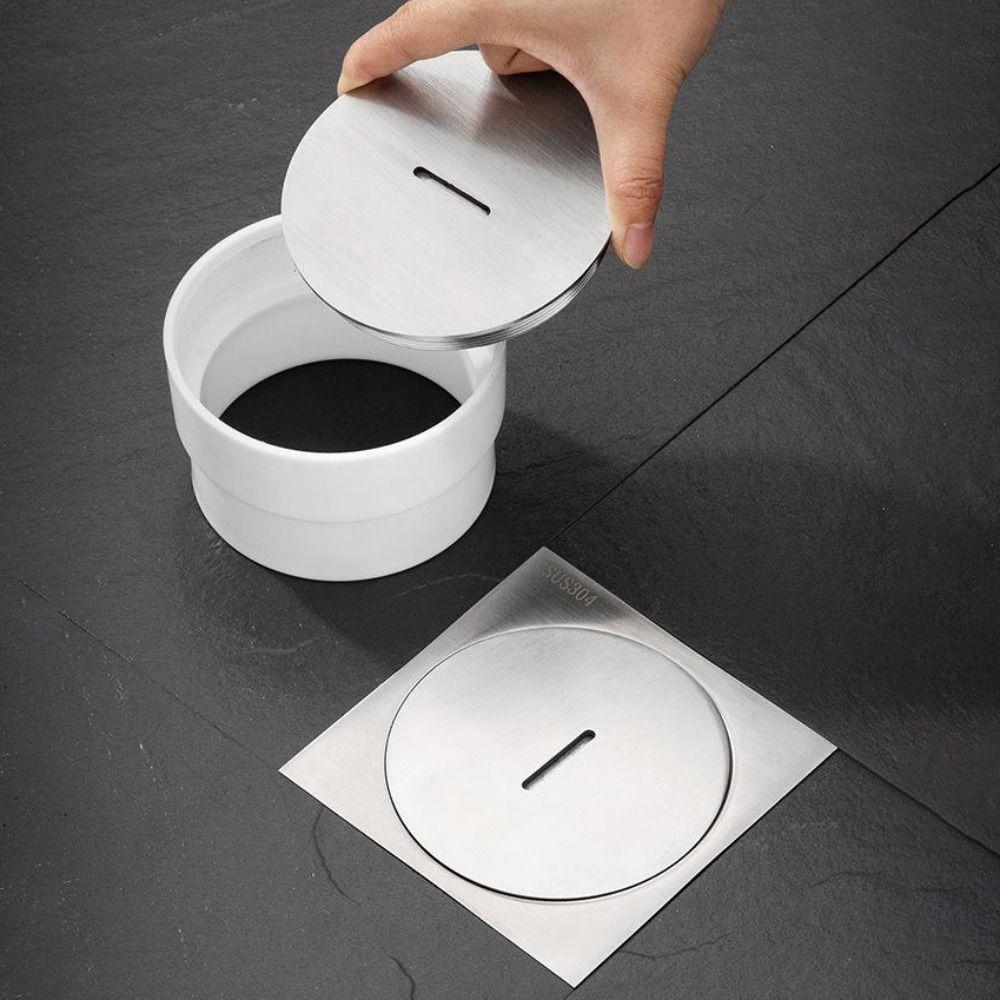 Stainless Steel Floor Drains Anti-odor Bathroom Drainage Square Shower Drain Kitchen