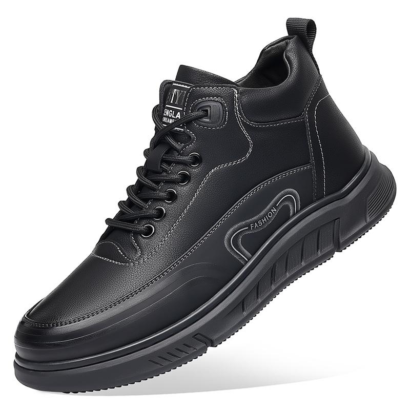 

Кожаная обувь для мужчин Натуральная кожа Повседневная обувь Деловые оксфорды Высококачественная дизайнерская рабочая обувь 44 чёрный