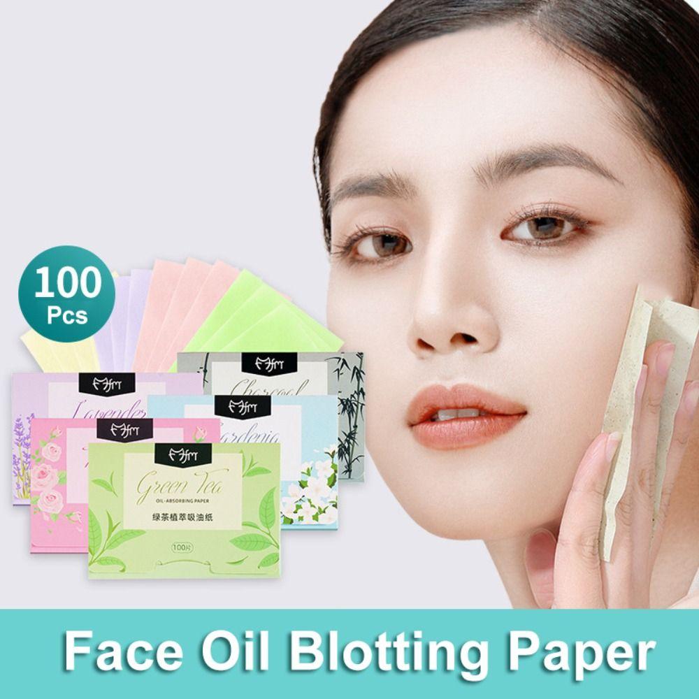 100Pcs Anti-grease Oil Control Film Oil Removal Facial Oil Absorbing Paper Summer