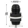 AN6 AN8 AN10 AN12 Black Aluminum Bulkhead Fitting High Pressure Fuel Line Connector Car Accessories Fuel System Fittings7