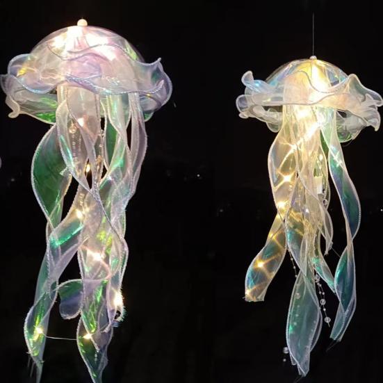 Yousheng Jellyfish Night Light Color Changing LED Jellyfish Lamp Portable Handheld Lantern Party Festival Lamp Safe Indoor Outdoor Night Decoration