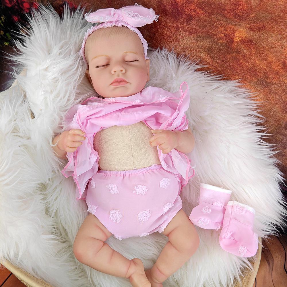 

ЛОУЛОУ 46 см Кукла Реборн ручной работы с 3D кожей и венами