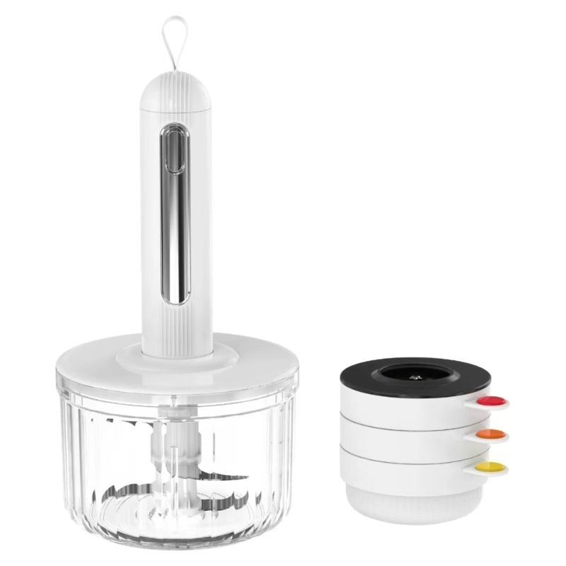 

Multifunctional Battery Operated Food Processor Strong 80W Motor For Grinding Mixing And Pureeing 1