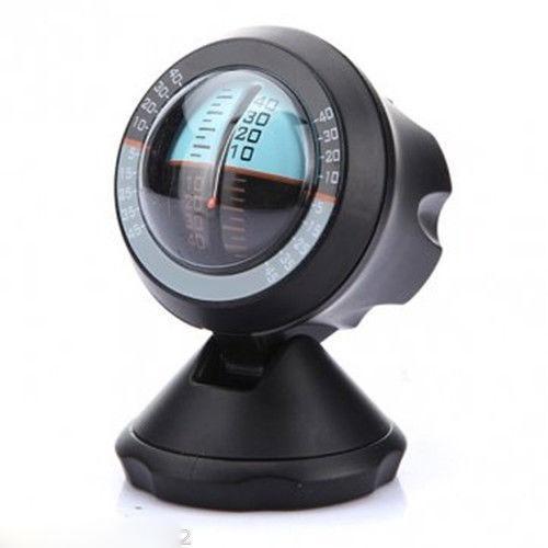 Round Adjustable Angle Car Interior Van ABS Slope Tilt Indicator Level Balance Meter Tool
