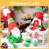 Adorable Red Green Gnome Dolls With Hanging Legs For Holiday Decoration