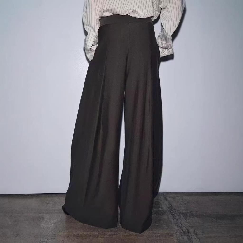 Spring-Autumn Casual Wide-Leg Drape Pants