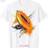 Papaye Dessin Art Abstrait Impression Fruit T-shirt Vintage Polyvalent Respirant Décontracté Légèrement Vintage Homme