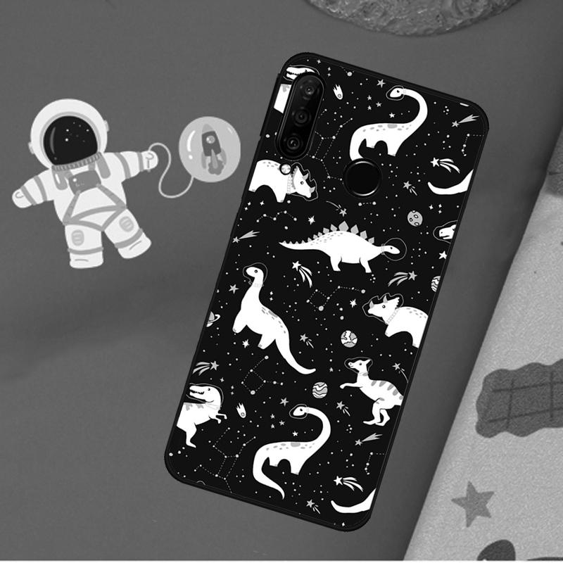 

Dino King Floral Dinosaur For Huawei Nova Y73 Y70 Y90 Y60 Y72 Y61 Y91 9 10 SE 12i 12s 11i 8i P40 Lite P60 P30 Pro Case Huawei P30 Pro