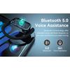 1PACK Wireless earbud-style Bluetooth headphones with LED display, featuring stereo sound effect Suitable for running exercises or fitness activities.