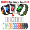 Silicone Watchbands For Huawei Band 9 Strap Replacement Strap For Huawei Band 8 Correa Bracelet Screen Protector Accessories