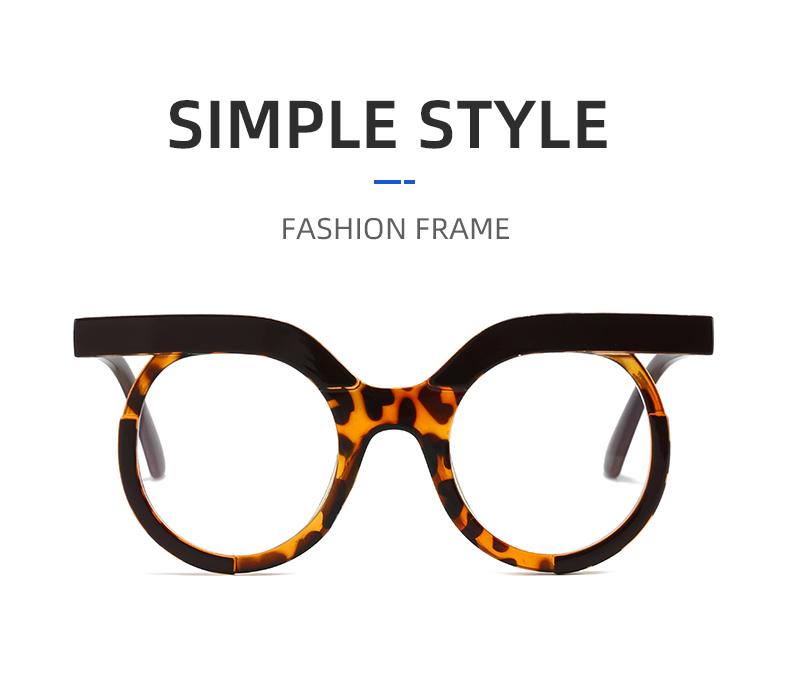 Cool Round Glasses Women Men Transparent Anti Blue Light Eyewear Brand Designer Trendy Clear Eyeglasses Fashion Optical Frame