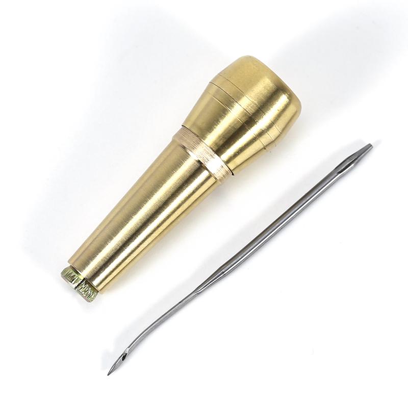 Shoe Repair Awl Set: Leather Punch, Hand Sewing Needles, and Thread