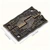 100pcs /Pack Antique Bronze Hinges for Cabinet Doors Drawer Decoration Vintage Hinges for Jewelry Boxes Furniture Hardware