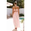 Damenkleider S-XL Damen V-Ausschnitt Neckholderkleider Strandurlaubskleider Schwingkleider