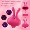 Nipple Vibrator 10 Vibration Patterns for Female Nipple Clip Sexual Pleasure Silicone Lightweight Invisible Nipple Toys Adult Sex Toys