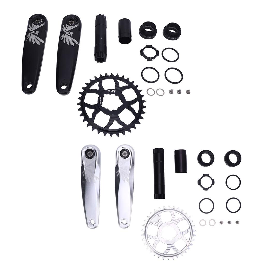 Bike Crank Arm Set Aluminum DUB Hollow Split Narrow Wide Chainring Crank Set for Mountain Bikes