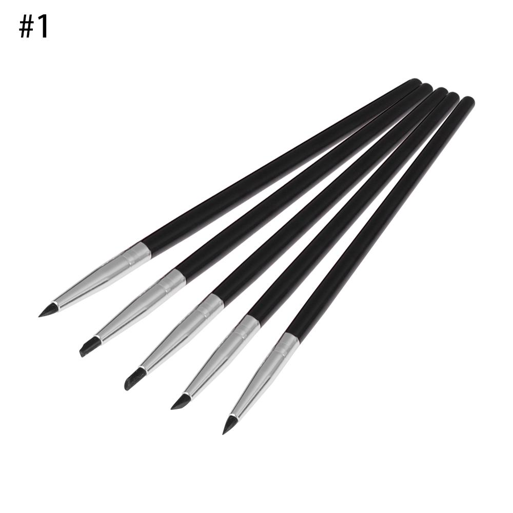 5Pcs Pottery Clay Tool Repair Silicone Pen Polymer Pottery Sculpture Carving Craft Brush Nail Art Ceramics Color Shapers