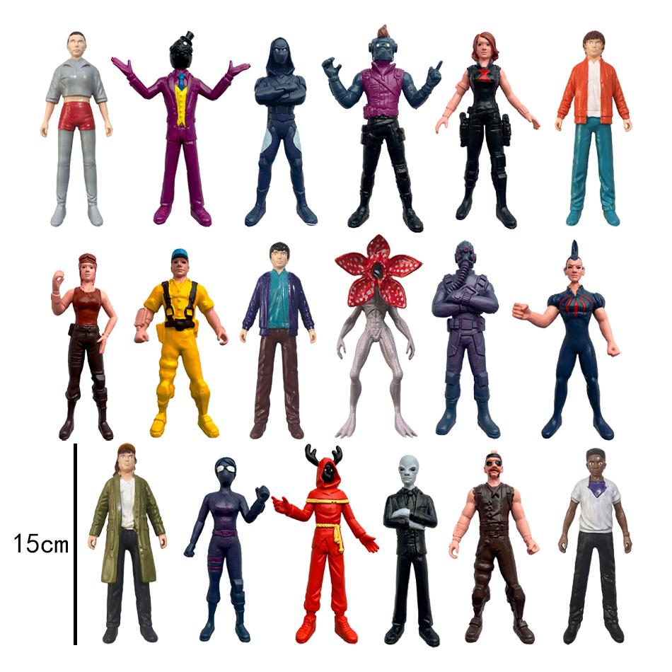 18 Stück/Set Puppen im Figurenstil Eleven Monster Stranger Things Figur PVC Anime Figuren Sammlung Spielzeug Weihnachten