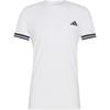 adidas Tennis Tops Men's White Crew Neck Moderate