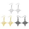 Simple Alloy Witchcraft Drop Earrings Hollow Amulet Witch Knot Pendant Earring Unique Charm Dangle Earrings Jewelry