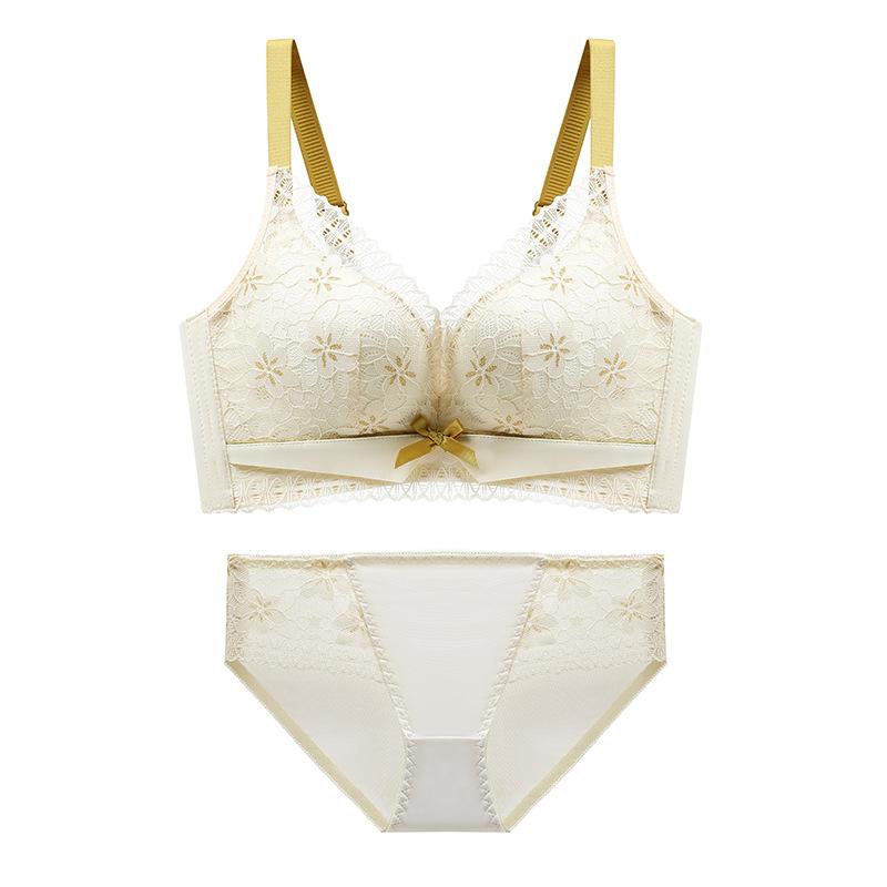 

Пуш-ап Маленькая грудь Сексуальное кружево Регулируемая форма Без косточек Нижнее белье Предотвращающий провисание Удобный Красивая спина Комплект бюстгальтера 40/90C